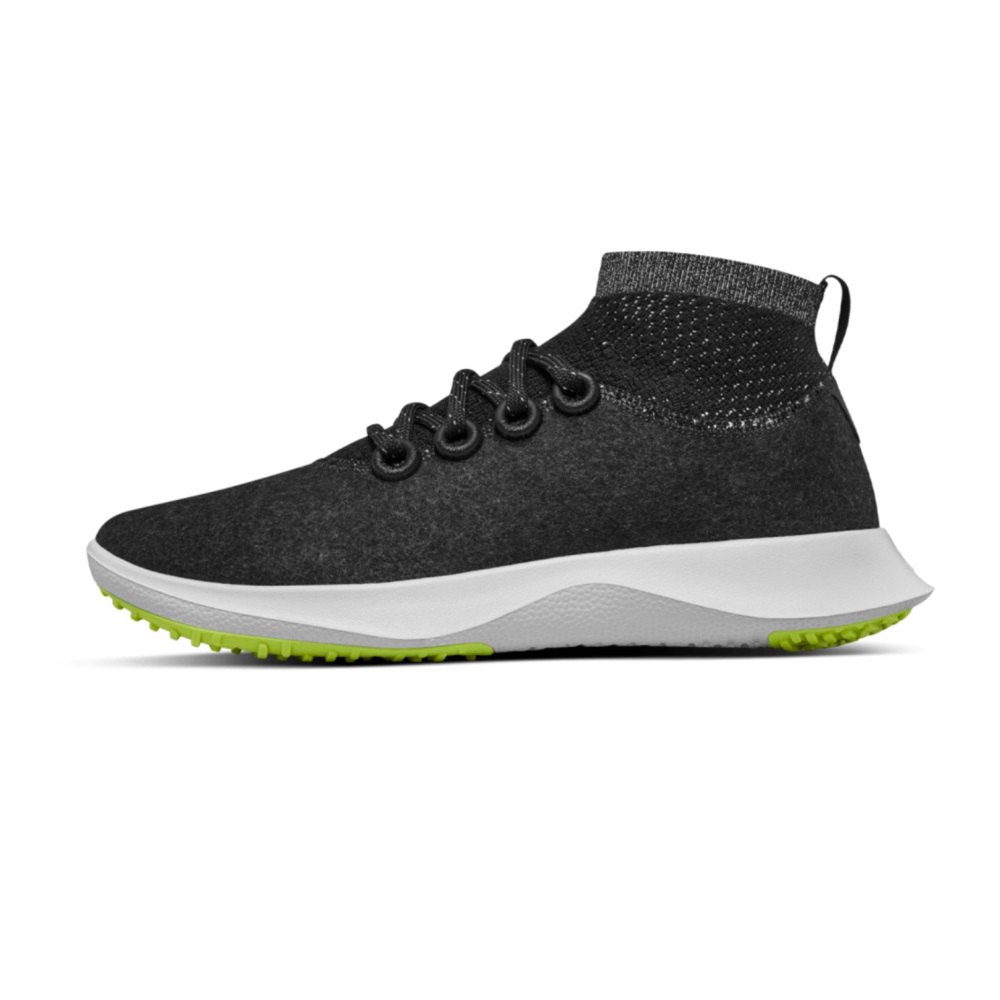 Allbirds Men\'s Wool Dasher Mizzles Mid - Running Shoes Black - OZX253748